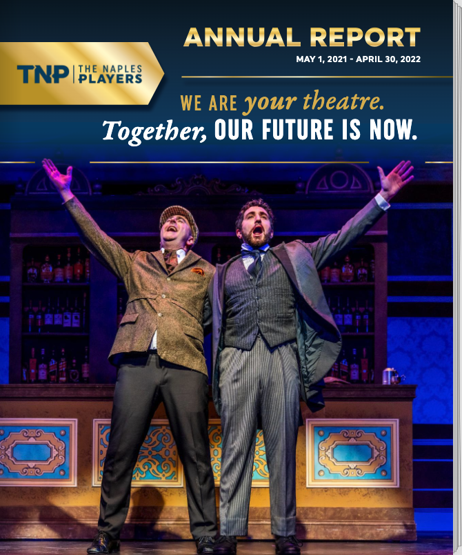 Annual Report Example from The Naples Players Theatre created by Elephant Creative Co.